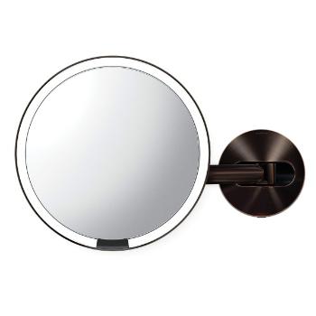 Simplehuman Oglinda cosmetică pe perete cu senzor Dark Bronze