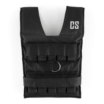 Capital Sports Monstervest, 20 kg, neagră, vestă cu greutăți, greutăți de metal