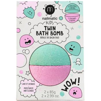 Nailmatic Kids bombă de baie Pink + Lagoon 2x85 g