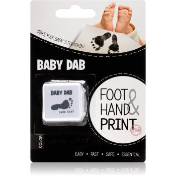 Baby Dab Foot & Hand Print Grey cerneală pentru amprente copii 1 buc