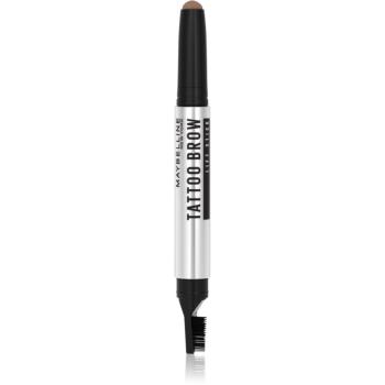 Maybelline Tattoo Brow Lift Stick creion pentru sprancene cu pensula culoare 02 Soft Brown 1 g