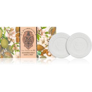 La Florentina Sweet Almonds Sculpted Soap Sapun natural cu ulei de migdale 2x115 g