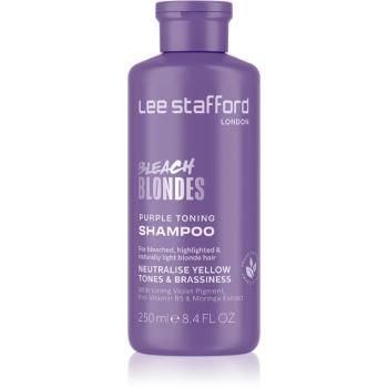 Lee Stafford Bleach Blondes Toning Shampoo șampon pentru păr blond neutralizeaza tonurile de galben 250 ml