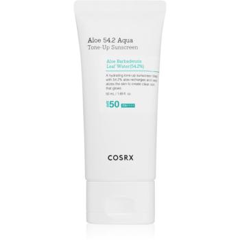 Cosrx Aloe 54.2 Aqua Tone-Up Sunscreen fluid protector tonifiant pentru față SPF 50+ 50 ml