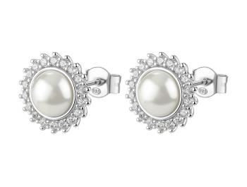 Brosway Cercei uimitori din argint cu perlă Fancy Infinite White FIW146