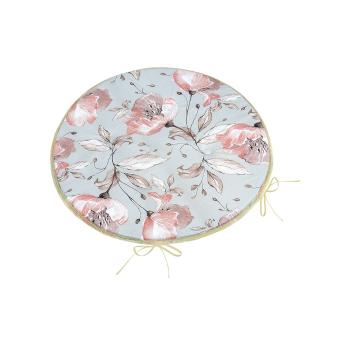 Bellatex Pernă de scaun Adéla rotundă netedă Liliesomon, gri 40 x 40 cm
