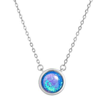 Evolution Group - Pavona Colier cu opal sintetic albastru 12065.3 blue