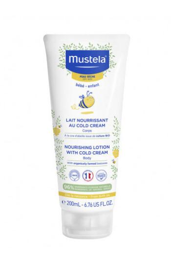 Mustela Lapte de corp hrănitor pentru bebeluși, pentru pielea uscată (Nourishing Lotion with Cold Cream) 200 ml