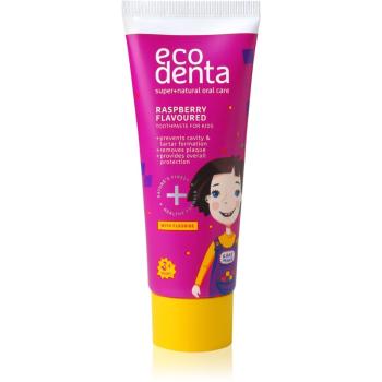 Ecodenta Super + pasta de dinti naturala pentru copii aroma Raspberry 75 ml