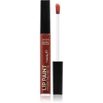 Avon Ultra Colour Paint ruj satinat cu efect matifiant culoare Bloody Mary 7 ml