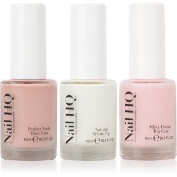 Nail HQ French Manicure Trio Set lac de unghii pentru manichiura frantuzeasca