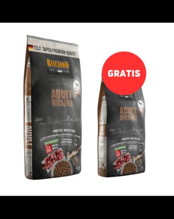 BELCANDO Adult Iberico &amp; Rice M-XL 12.5 kg hrana caini de talie medie si mare + hrana 1kg GRATIS