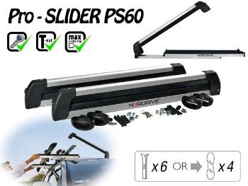 Síléctartó Nordrive Pro Slide, 6 pár síléchez/4 snowboardhoz