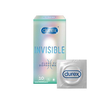 Durex Prezervative Invisible Close Fit 10 buc.