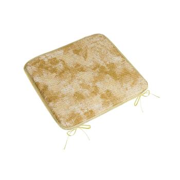 Bellatex Pernă de scaun Adéla netedă piele deșarpe maro , 40 x 40 cm