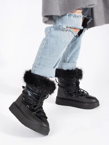 Snowshoes exclusive pentru femei cu platformă neagră