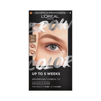 L´Oréal Paris Vopsea semi-permanentă pentru sprâncene Brow Color (Semi-Permanent Eyebrow Tint) 7.0 Dark Blond