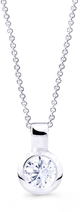 Cutie Jewellery Pandantiv minimalist din aur alb Z8005-40-10-X-2