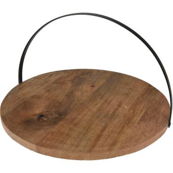 Tavă de servire din lemn de mango Natura, diam. 38 cm