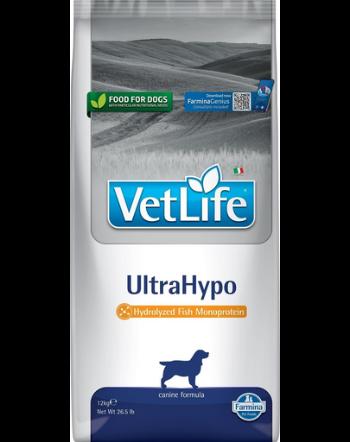 FARMINA Vet Life Ultrahypo Dog 12 kg Hrana uscata caini cu alergii alimentare
