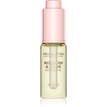 Makeup Revolution Nourish & Care tratament intensiv pentru unghii și cuticule uscate cu ulei de migdale 15 ml