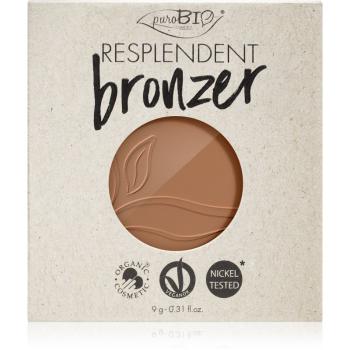 puroBIO Cosmetics Resplendent autobronzant rezervă culoare 01 Pale Brown 9 g