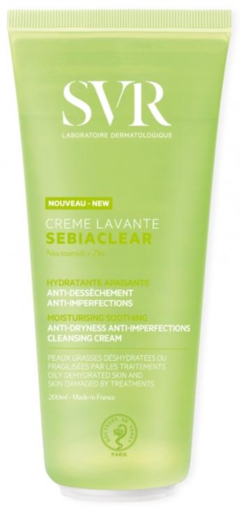 SVR Cremă de curățare hidratantă pentru tenul slăbit Sebiaclear (Cleansing Cream) 200 ml