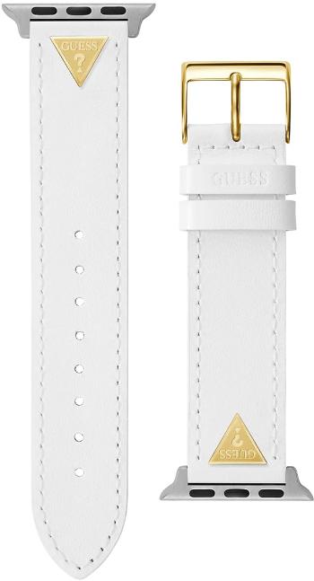 Guess Curea din piele pentru Apple Watch (38 - 41 mm) - White Triangle CS2006S2