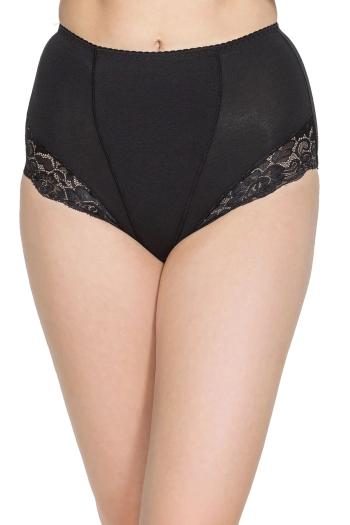 Chiloți de damă modelatori cu talie înaltă Ela black super