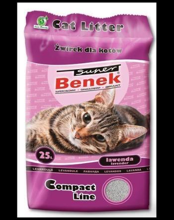 Benek Super Compact nisip pentru litiera pisicilor, cu lavanda 25 l x 2 (50 l)