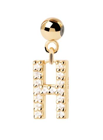 PDPAOLA Pandantiv placat cu aur ”H” Charms CH01-057-U