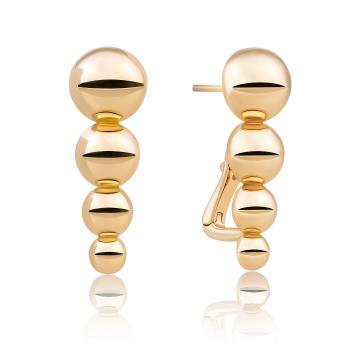 Sparkling Jewels Cercei atemporali placați cu aur EAG34
