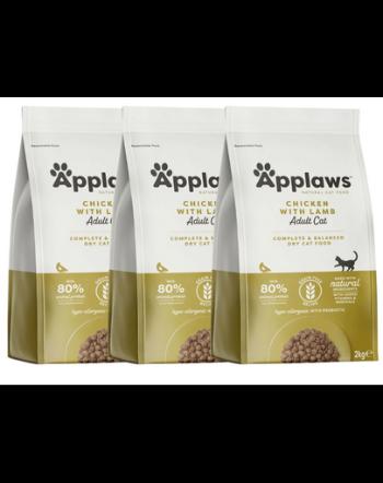 APPLAWS Cat Adult Chicken and Lamb 6 kg (3x2 kg) Mancare pisica, cu pui si miel