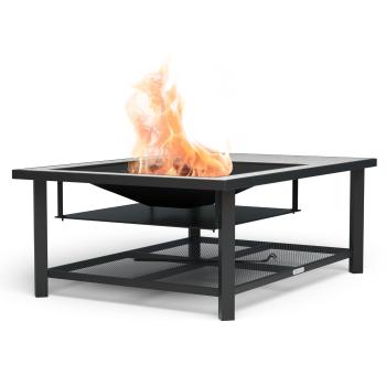 Blumfeldt Merano Avanzato L șemineu 3 în 1 cu funcție grill, poate fi folosit ca masă 122 x 87 cm