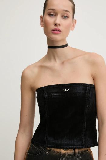 Bavlnený top Diesel DE-VILLE TANK TOP tmavomodrá farba, jednofarebná, A12774.068QY