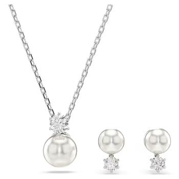 Swarovski Set fermecător de bijuterii perle se cristal și zirconii Matrix 5689624