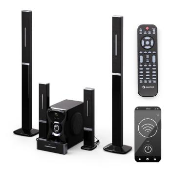Auna Areal 825 5.1 Wireless, sistem de sunet fără fir, bluetooth, 120 W, cu funcție karaoke, difuzoare spate fără fir