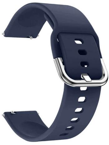 4wrist Curea din silicon - Albastru închis 22 mm