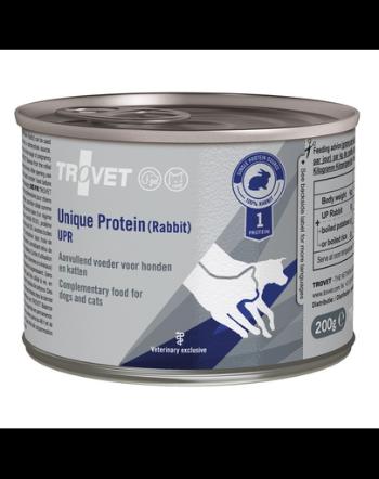 TROVET Unique Protein Rabbit UPH 200 g hrana monoproteica pentru caini si pisici, cu iepure