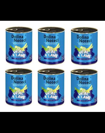 DOLINA NOTECI Premium SuperFood hrana umeda caini adulti, vitel si miel 800 g x 6 buc.