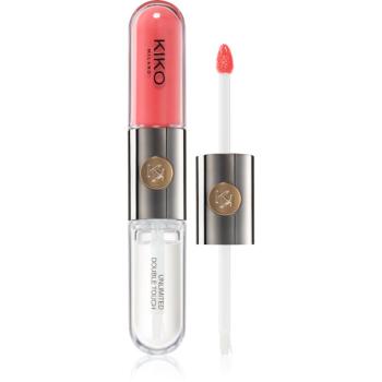 KIKO Milano Unlimited Double Touch Ruj de buze lichid, de lunga durata culoare 113 Satin Coral 6 ml