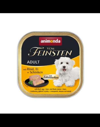 ANIMONDA Vom Feinsten Pate vită cu ouă și șuncă 150 g