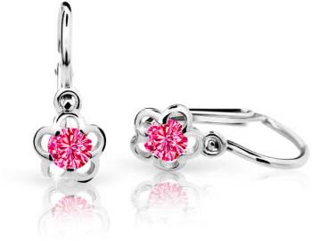 Cutie Jewellery Cercei pentru copii din aur alb C1945-10-X-2 fucsia