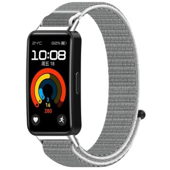 NYLON Vymeniteľný remienok pre Huawei Band 10 / Band 9 / Band 8 šedý