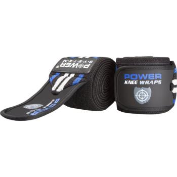 Power System Knee Wraps bandaj pentru genunchi culoare Blue 2 buc