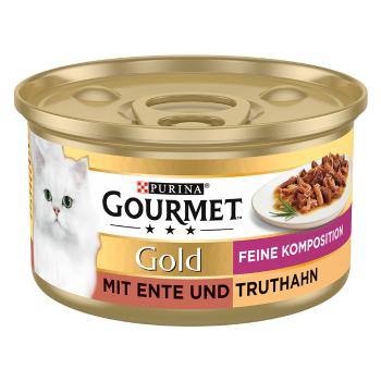 Gourmet Gold finom kompozíció 24 x 85 g - Kacsa & pulyka