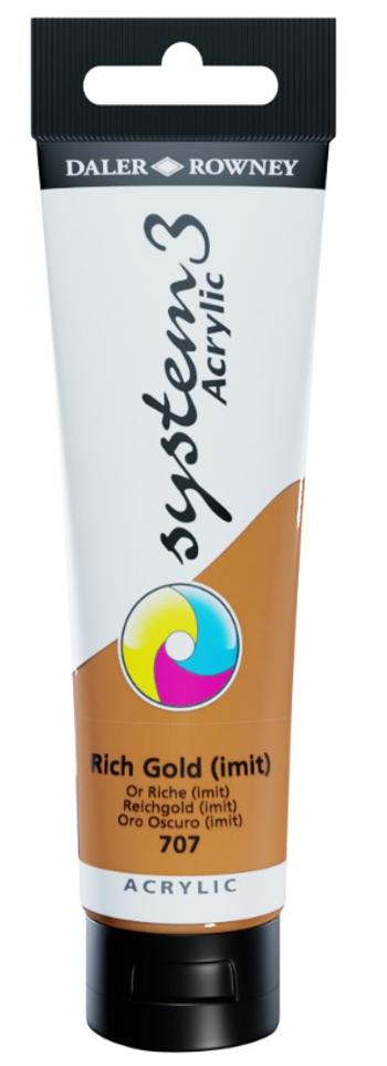 D&R SYSTEM 3 - Akrylová farba 544 - fluorescent red 0,15 L