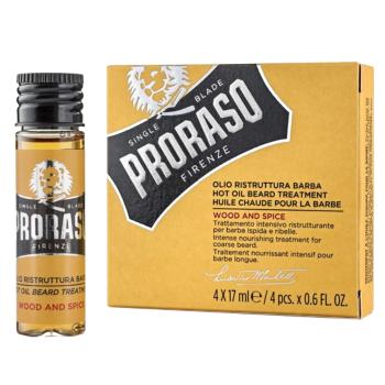 Proraso Set de uleiuri pentru barbă Hot Oil Beard Treatment 4 x 17 ml