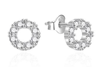 Agato Cercei eleganți din argint cu zircon AGT-E020PW