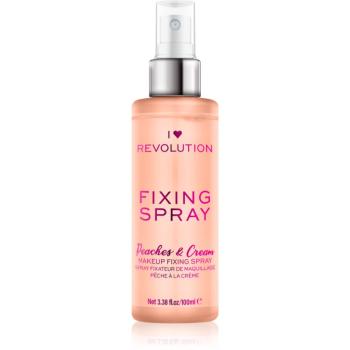 I Heart Revolution Fixing Spray sminkfixáló spray illattal Peaches & Cream 100 ml